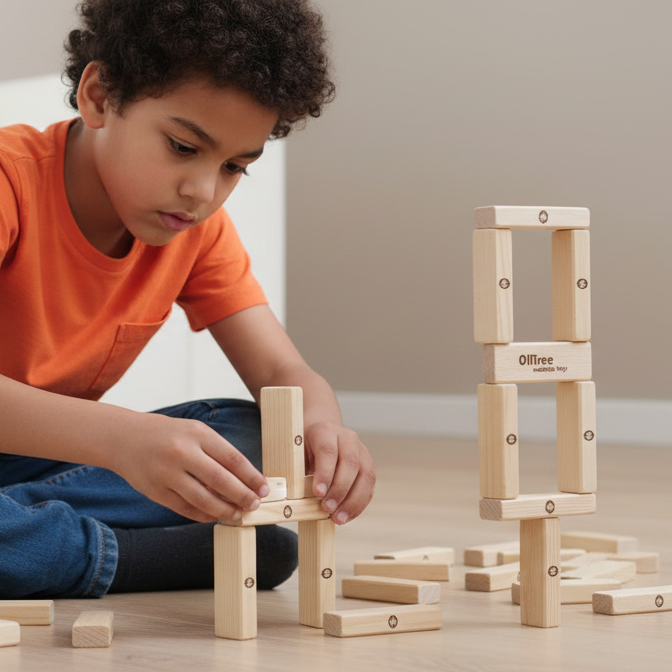 لعبة قطع خشبية تعليمية 48 قطعة | ذكاء، تركيز ومتعة بلا شاشات