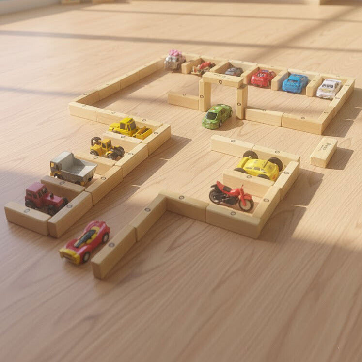 لعبة قطع خشبية تعليمية 48 قطعة | ذكاء، تركيز ومتعة بلا شاشات