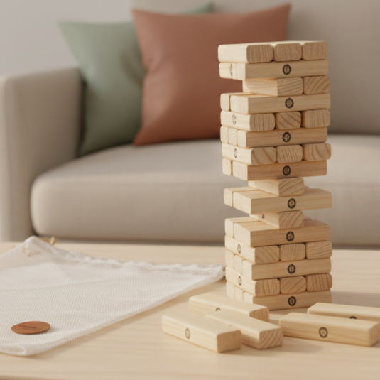 لعبة قطع خشبية تعليمية 48 قطعة | ذكاء، تركيز ومتعة بلا شاشات